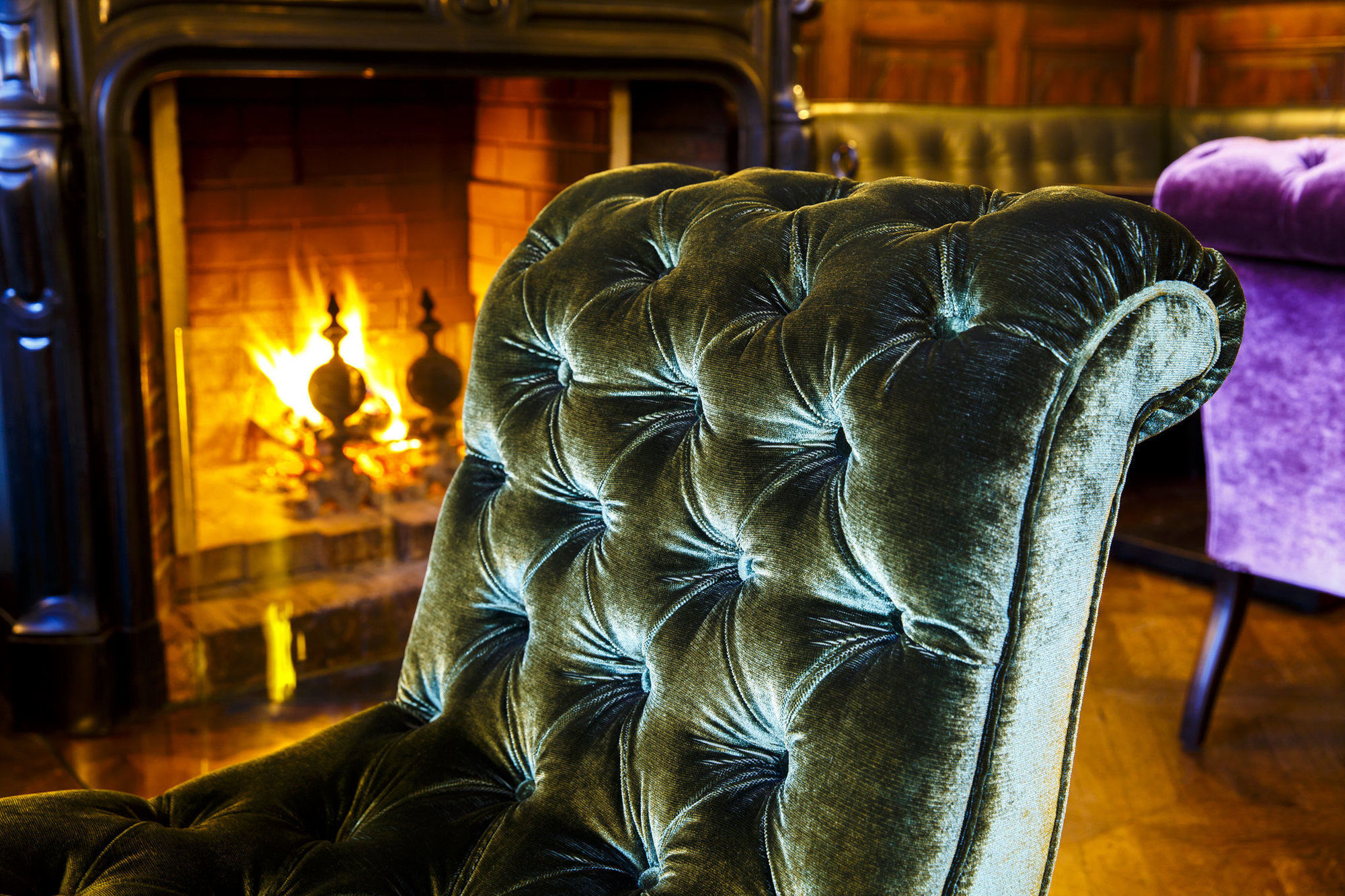 Althoff Grandhotel Schloss Bensberg Bergisch Gladbach Kültér fotó A chair upholstered in velvet